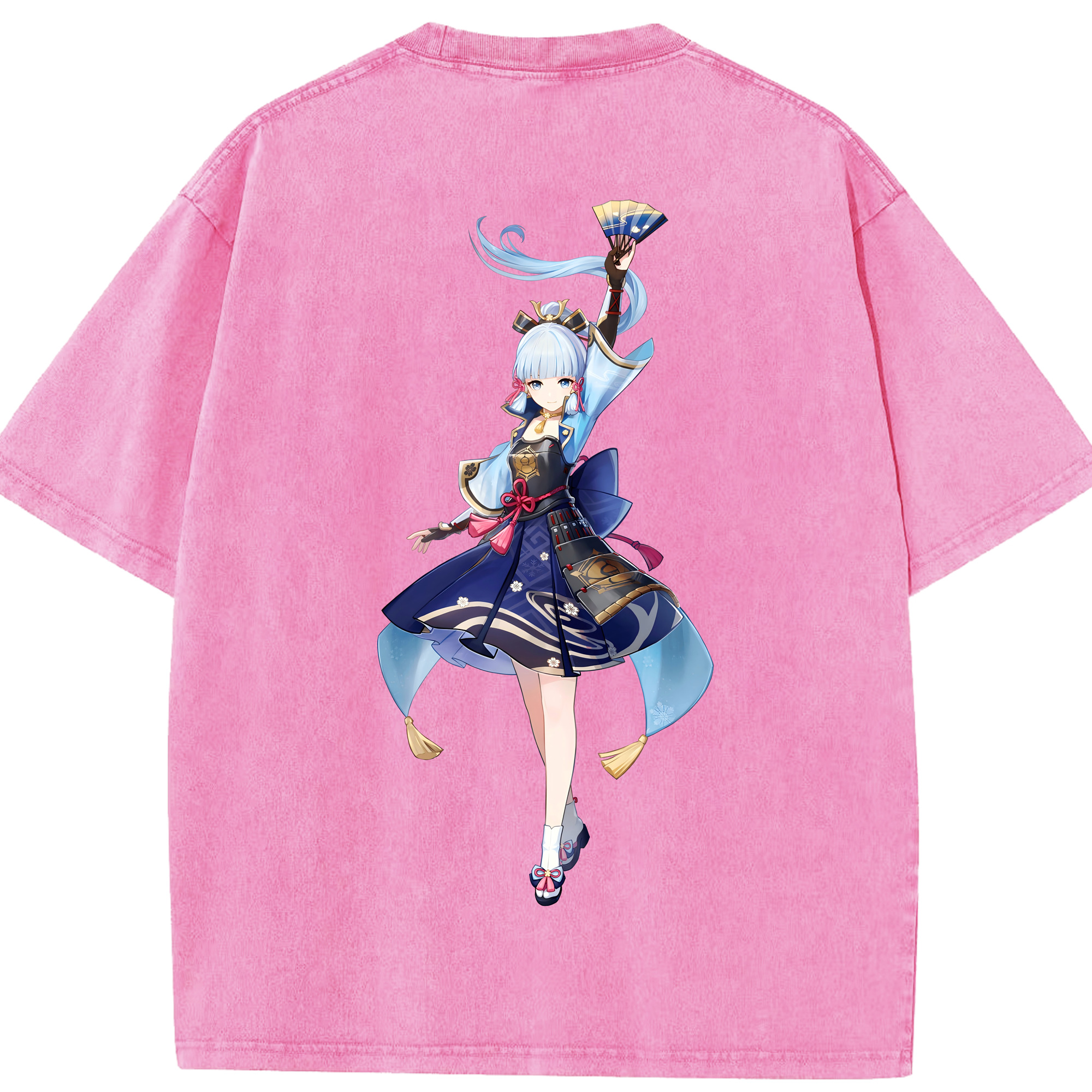 げんし神 神里綾華 神宮寺レン genshin Kamimiya Ren 綿100% ヴィンテージ風 半袖Tシャツ（背面プリント）